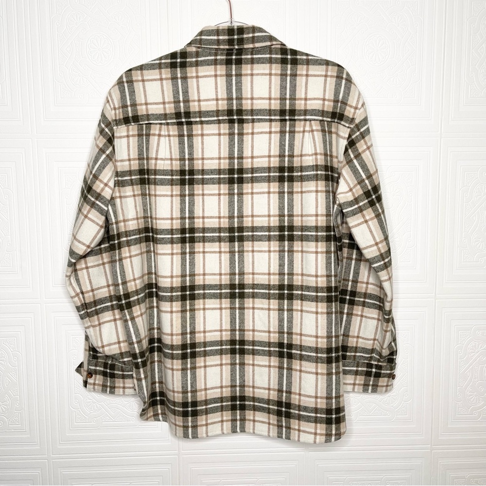 Jenni Kayne O’Keefe Plaid Wool Overshirt Medium - Picture 7 of 8